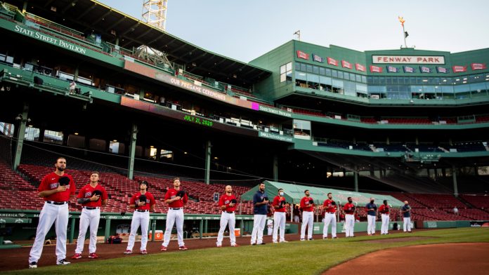 mass vaccination facility in Fenway Park