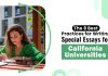 The 8 Best Practices for Writing Special Essays for California Universities